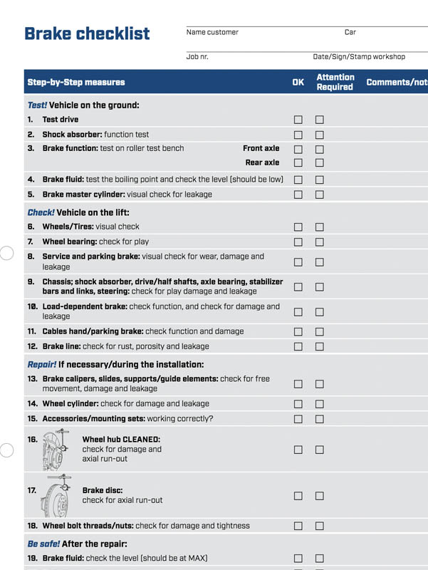 Meyle develops checklist for testing brakes factorfocus.ie